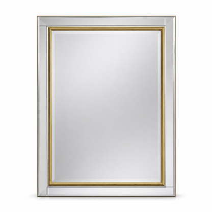 Wall mirror venetian bevelled gold frame