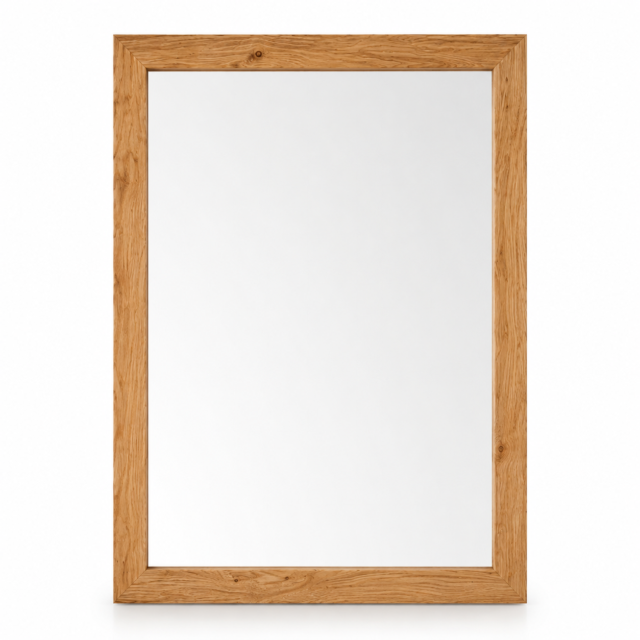 Wall mirror oak wood frame